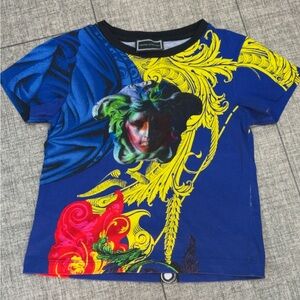 Versace Kids Multicolor Graphic Tee